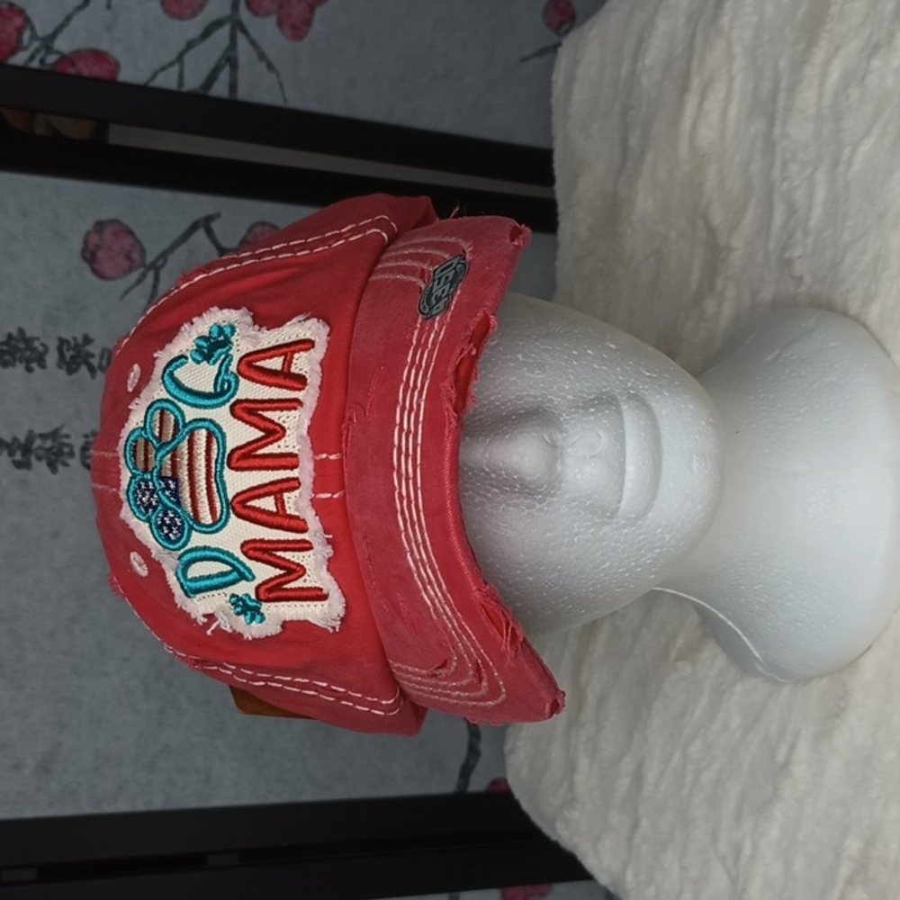 Brand  New Embroidered Dog Mom Hat